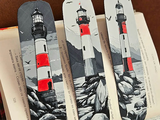 Lighthouse Style 1 - Bookmark Set of 3